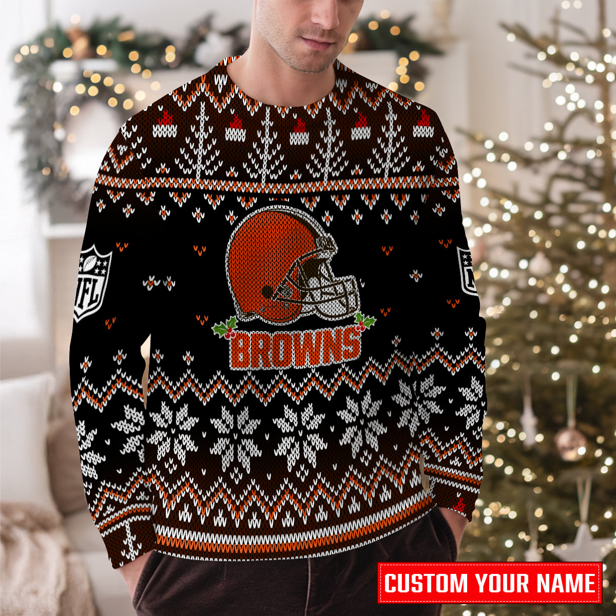 Cleveland Browns Premium Ugly Christmas Sweater Special Edition AZCAUSW000084