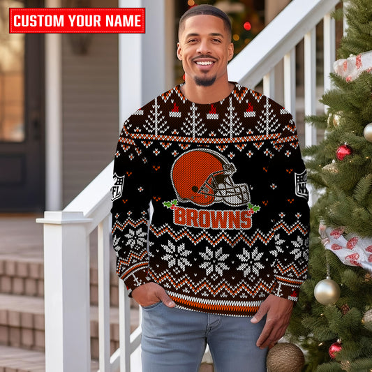 Cleveland Browns Premium Ugly Christmas Sweater Special Edition AZCAUSW000084