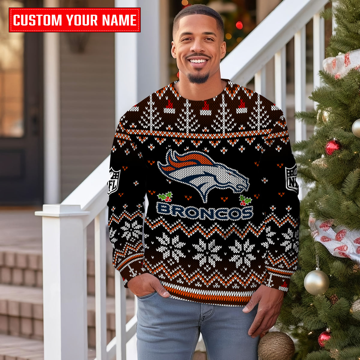 Denver Broncos Premium Ugly Christmas Sweater Special Edition AZCAUSW000085