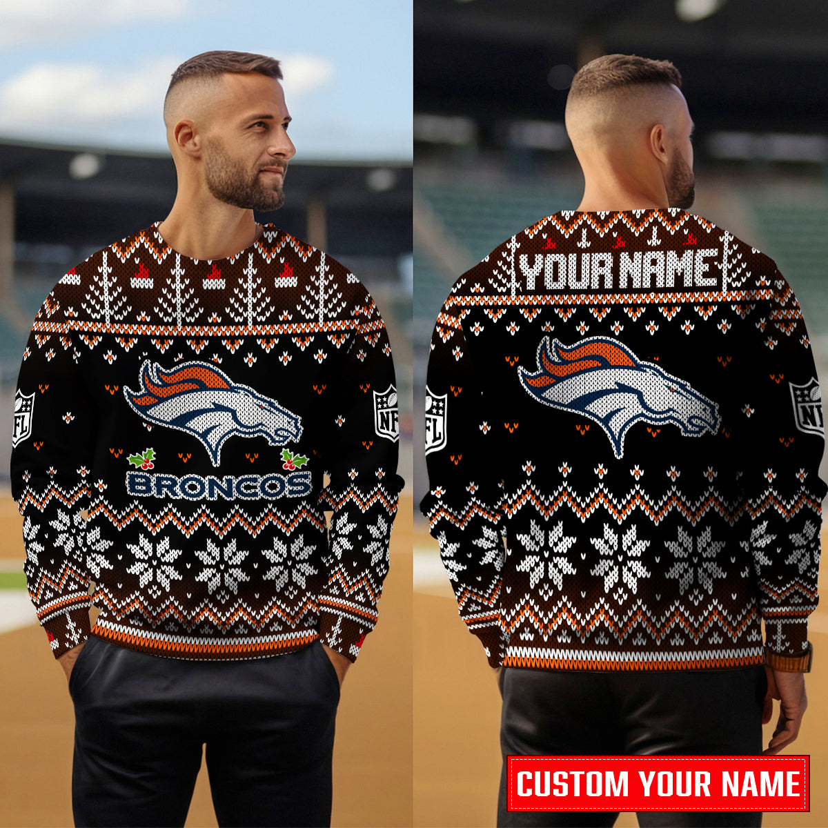 Denver Broncos Premium Ugly Christmas Sweater Special Edition AZCAUSW000085