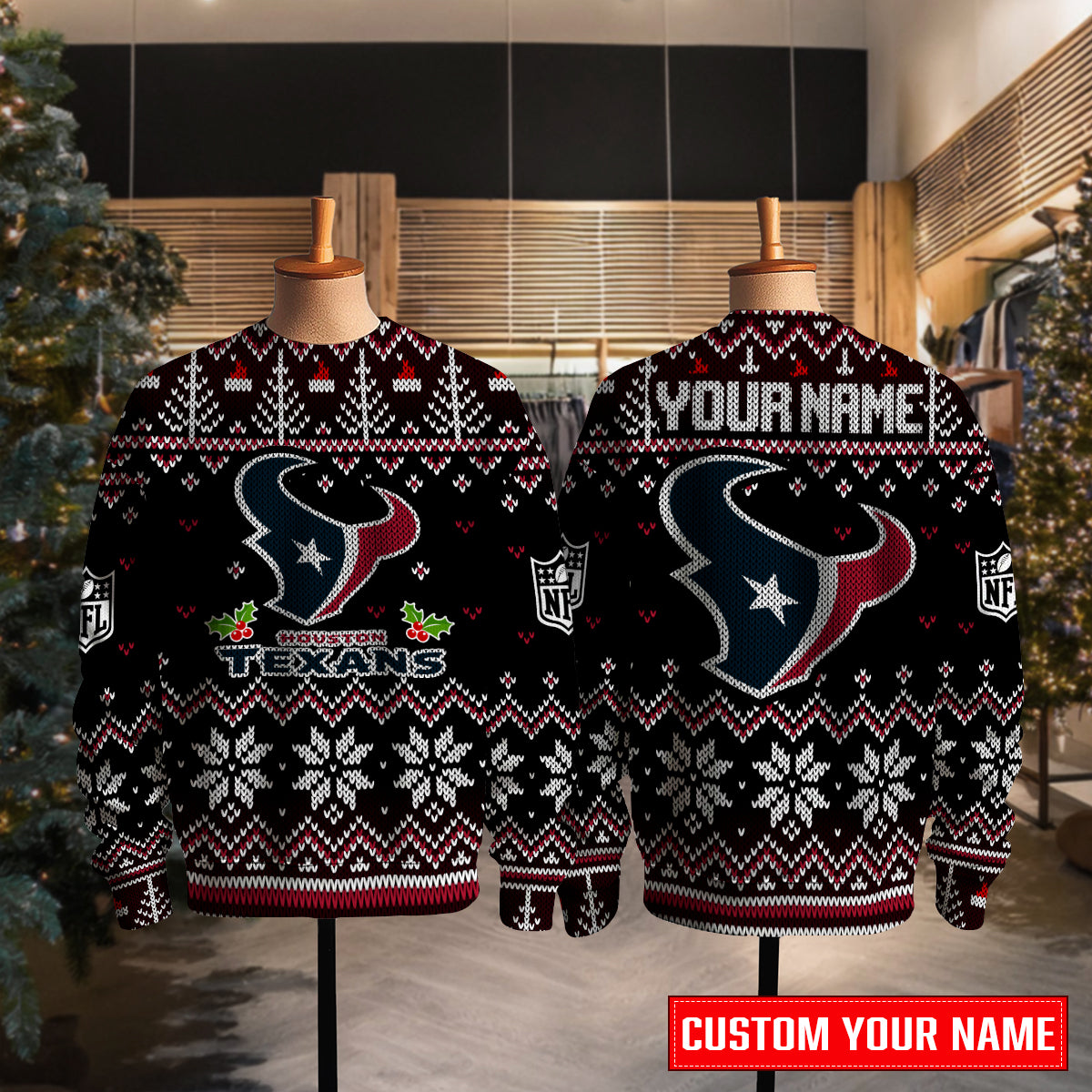 Houston Texans Premium Ugly Christmas Sweater Special Edition AZCAUSW000086