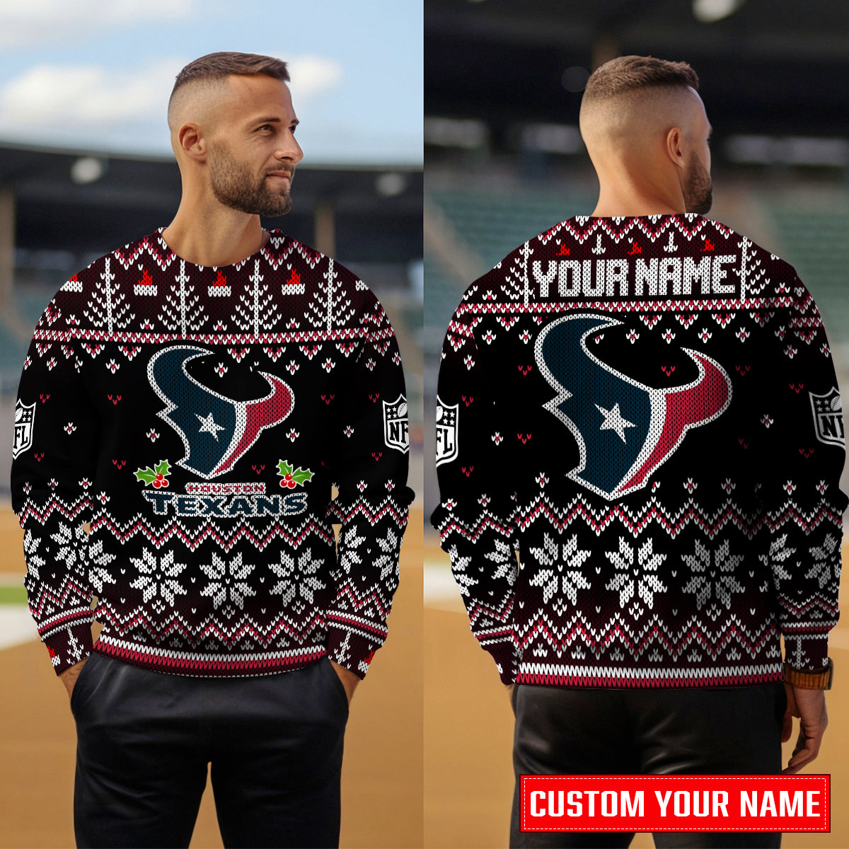 Houston Texans Premium Ugly Christmas Sweater Special Edition AZCAUSW000086