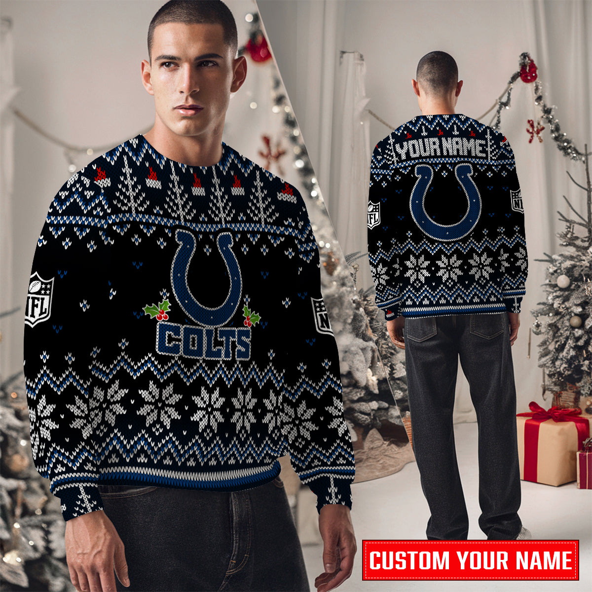 Indianapolis Colts Premium Ugly Christmas Sweater Special Edition AZCAUSW000087