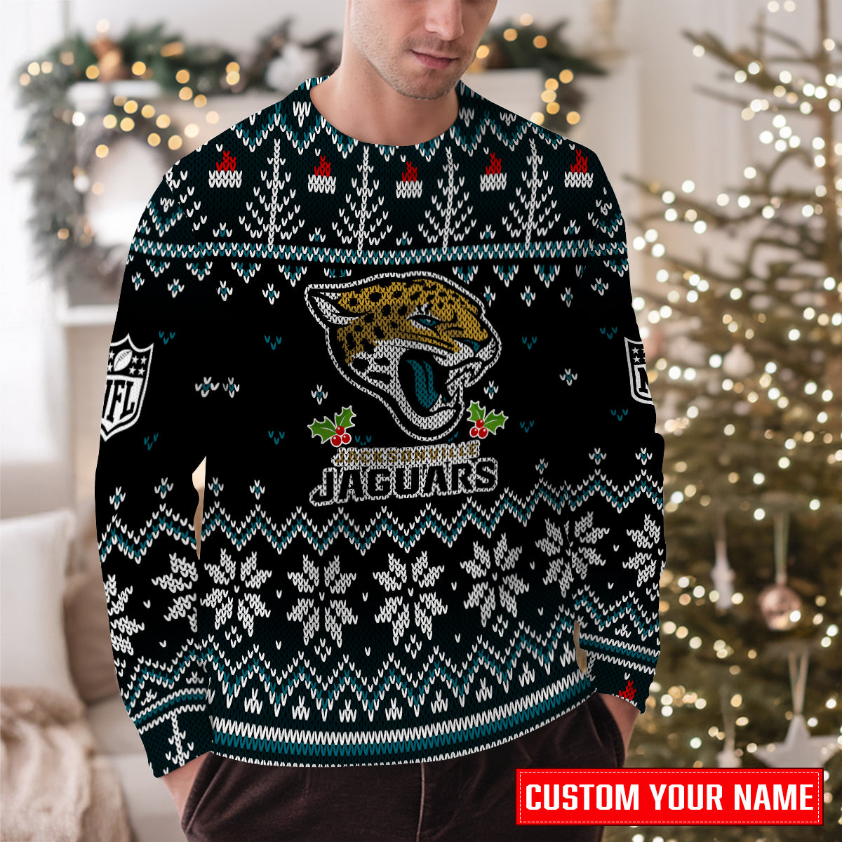 Jacksonville Jaguars Premium Ugly Christmas Sweater Special Edition AZCAUSW000088