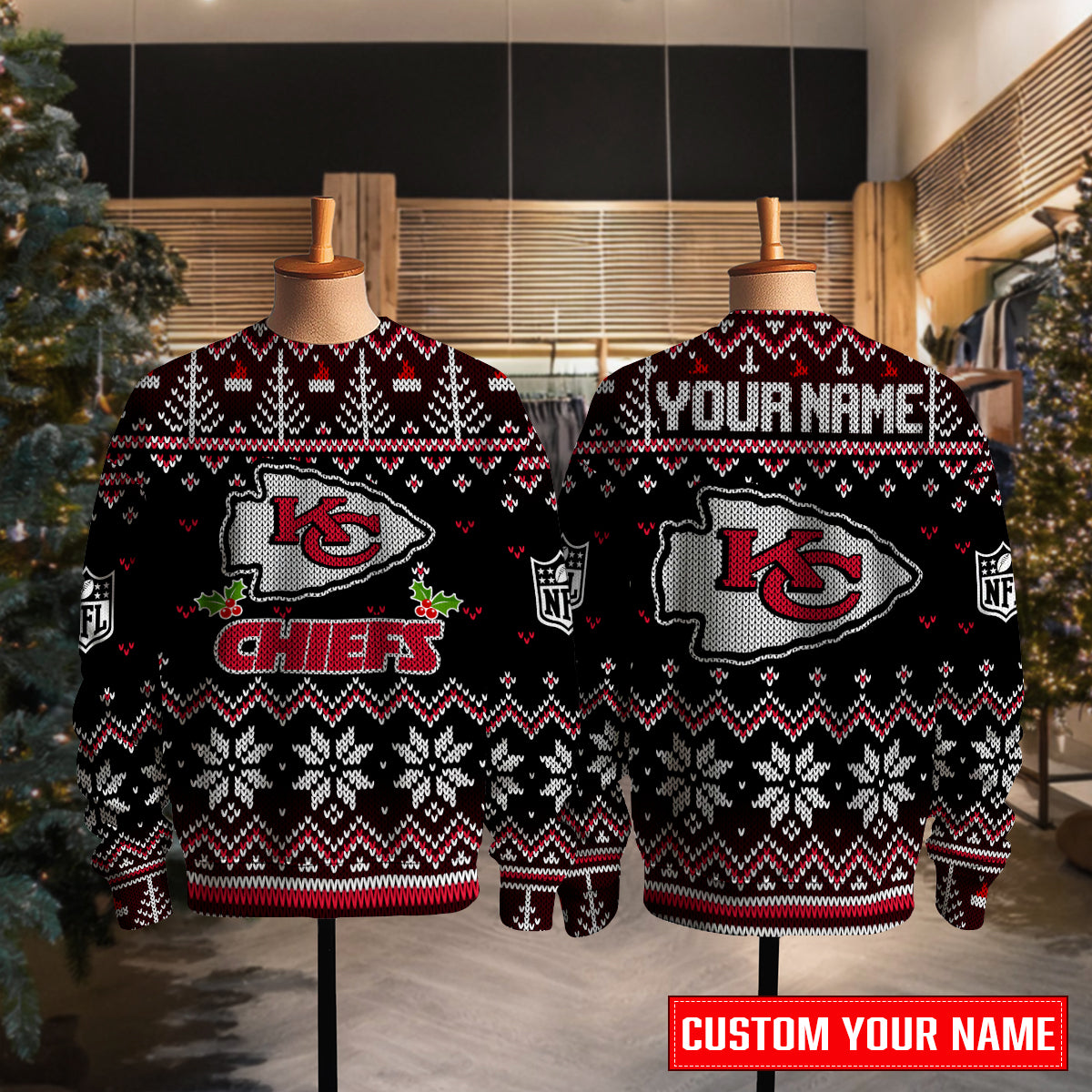 Kansas City Chiefs Premium Ugly Christmas Sweater Special Edition AZCAUSW000089