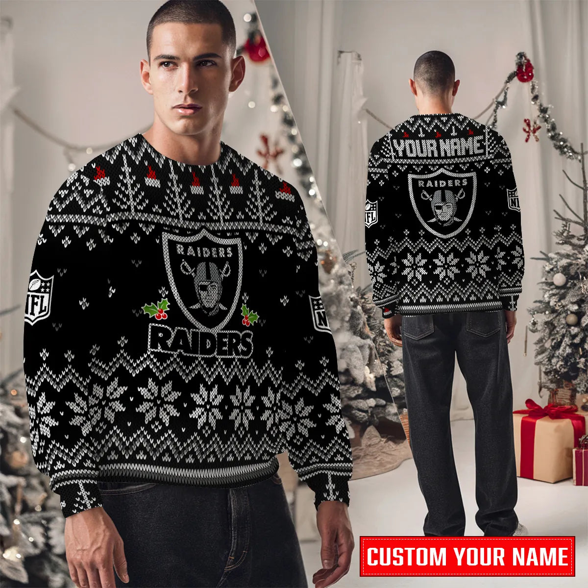 Las Vegas Raiders Premium Ugly Christmas Sweater Special Edition AZCAUSW000090