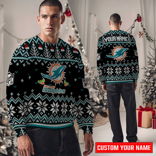 Miami Dolphins Premium Ugly Christmas Sweater Special Edition AZCAUSW000092