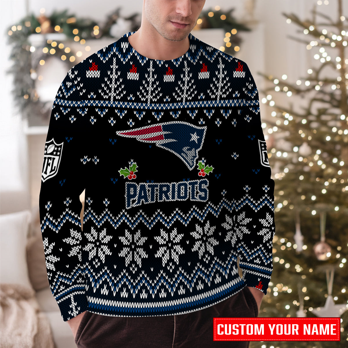 New England Patriots Premium Ugly Christmas Sweater Special Edition AZCAUSW000093
