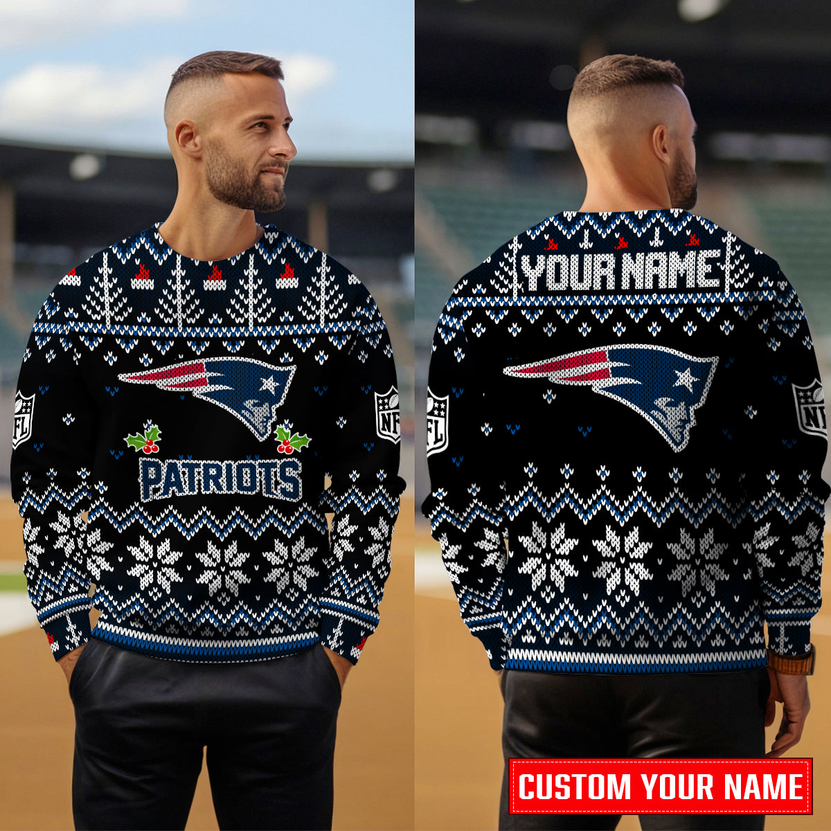 New England Patriots Premium Ugly Christmas Sweater Special Edition AZCAUSW000093