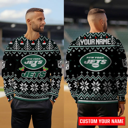 New York Jets Premium Ugly Christmas Sweater Special Edition AZCAUSW000094