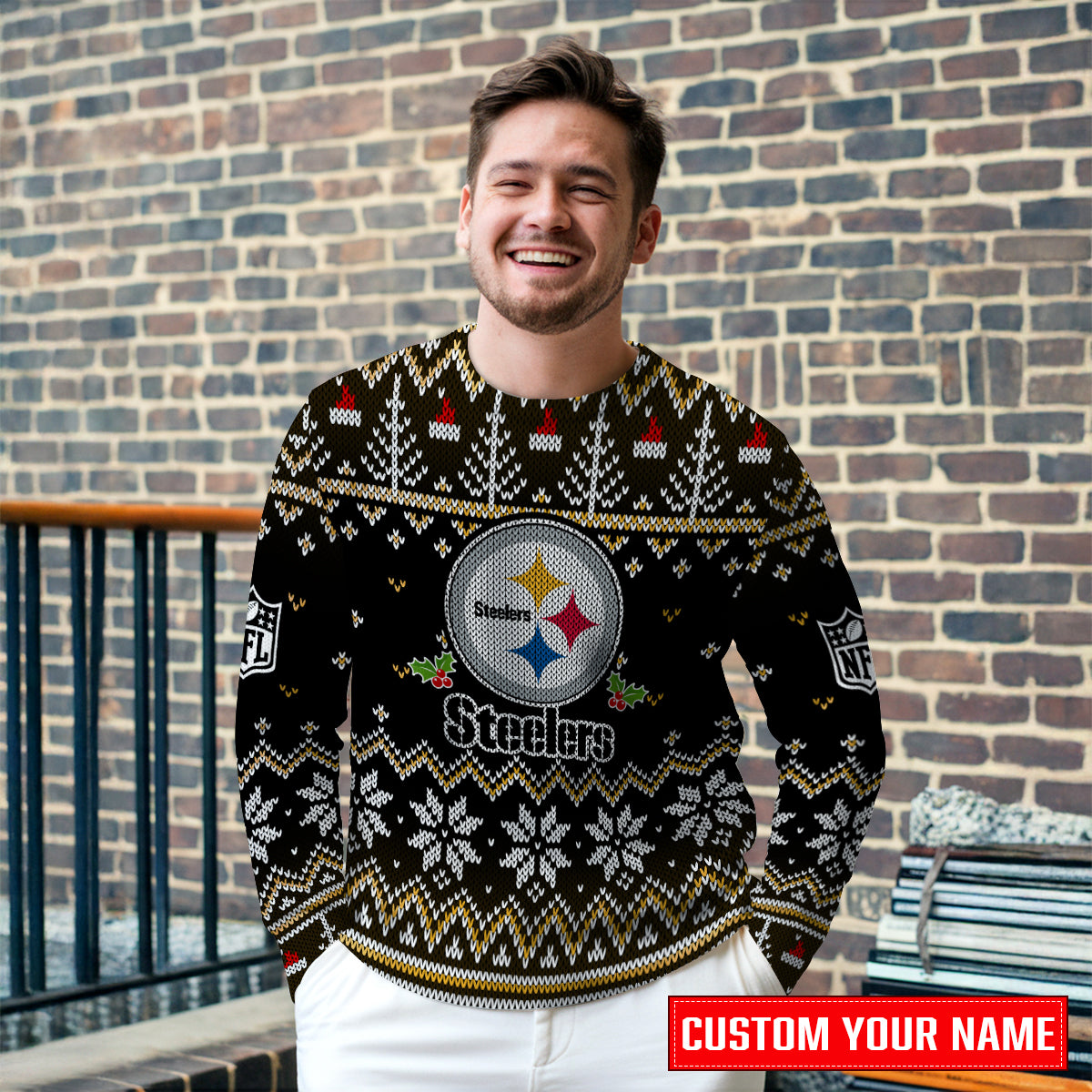 Pittsburgh Steelers Premium Ugly Christmas Sweater Special Edition AZCAUSW000095