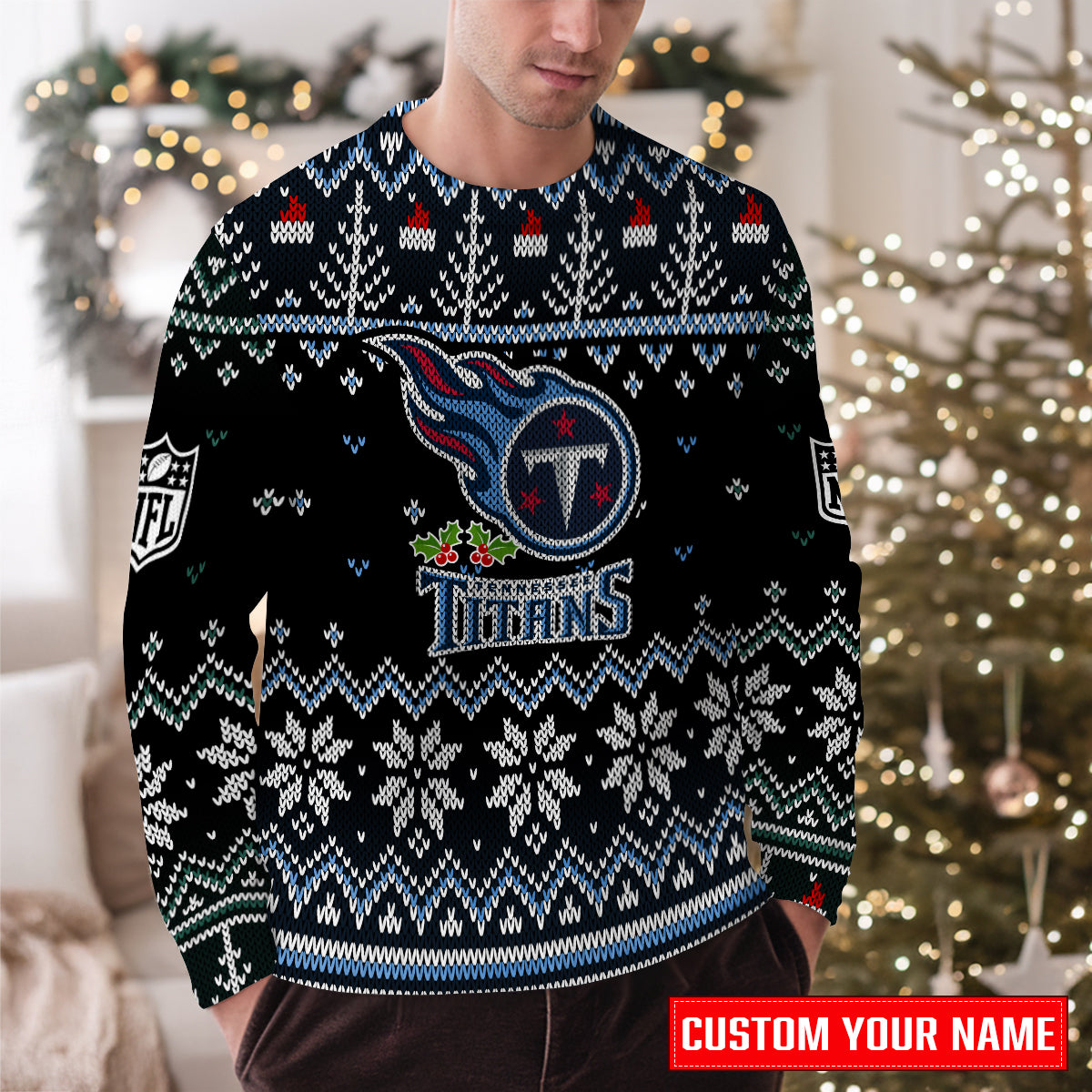 Tennessee Titans Premium Ugly Christmas Sweater Special Edition AZCAUSW000096