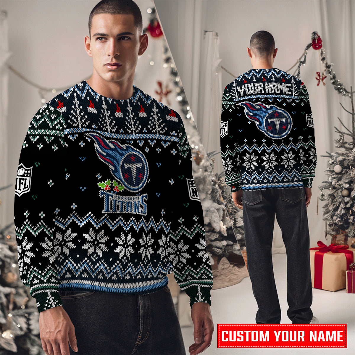Tennessee Titans Premium Ugly Christmas Sweater Special Edition AZCAUSW000096