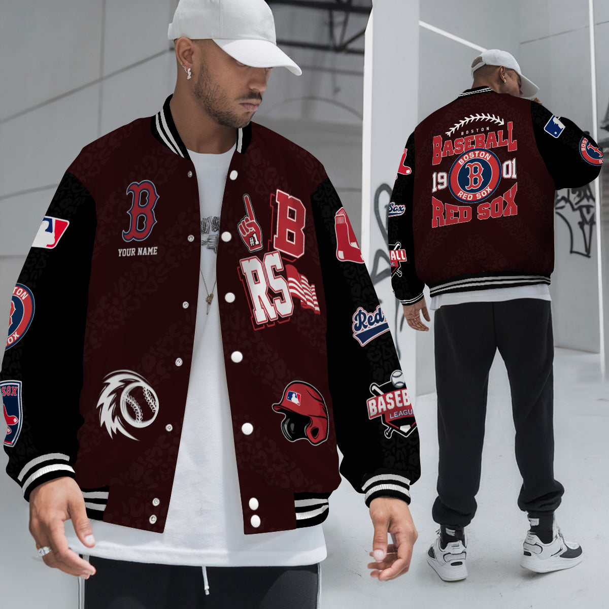 Boston Red Sox Premium New Varsity Jacket MLB AZCAVJK0000229