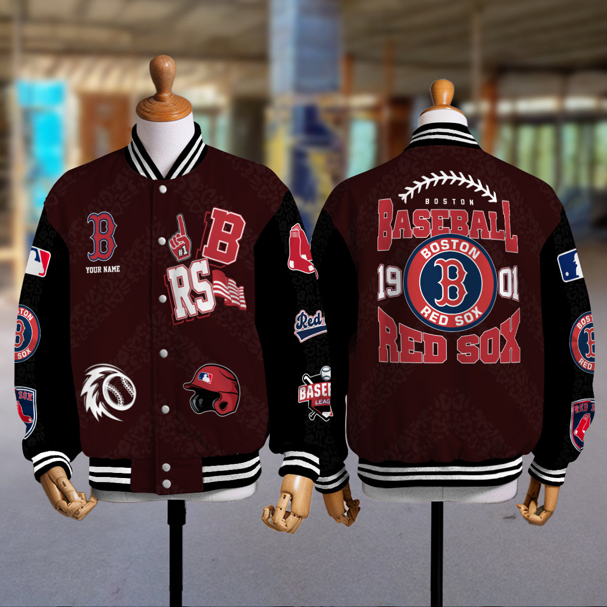 Boston Red Sox Premium New Varsity Jacket MLB AZCAVJK0000229