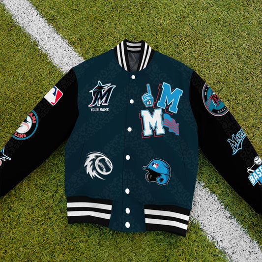 Miami Marlins Premium New Varsity Jacket MLB AZCAVJK0000240