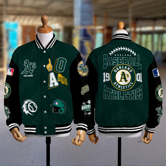 Oakland Athletics Premium New Varsity Jacket MLB AZCAVJK0000245