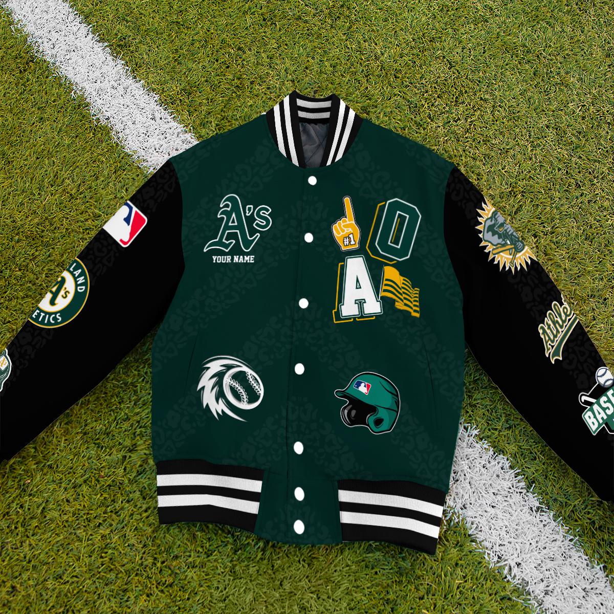 Oakland Athletics Premium New Varsity Jacket MLB AZCAVJK0000245