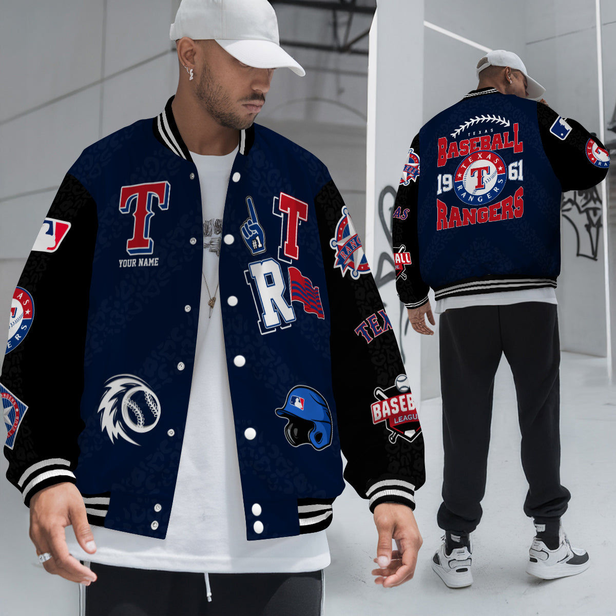 Texas Rangers Premium New Varsity Jacket MLB AZCAVJK0000253