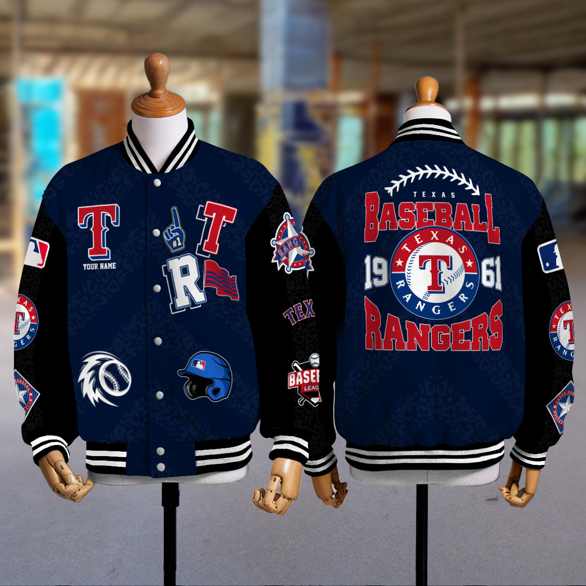 Texas Rangers Premium New Varsity Jacket MLB AZCAVJK0000253