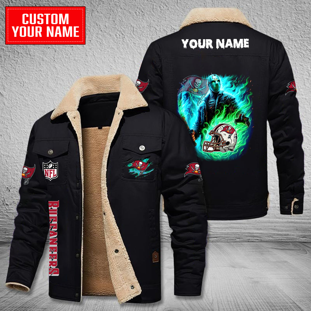 Tampa Bay Buccaneers Halloween Collection Winter Fleece Bomber Jacket AZCAWFBJ000047