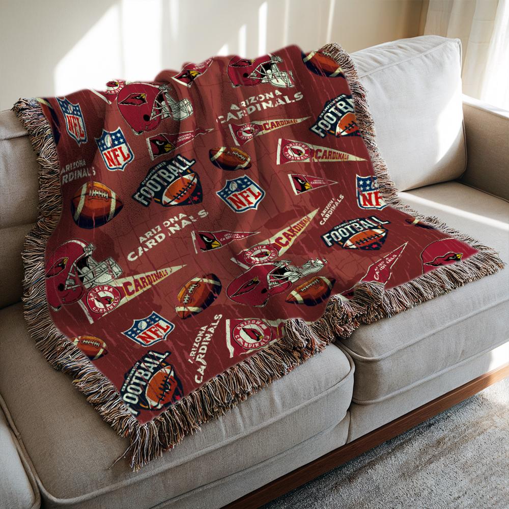Arizona Cardinals Premium New Woven Throw Blanket AZCAWVB000161