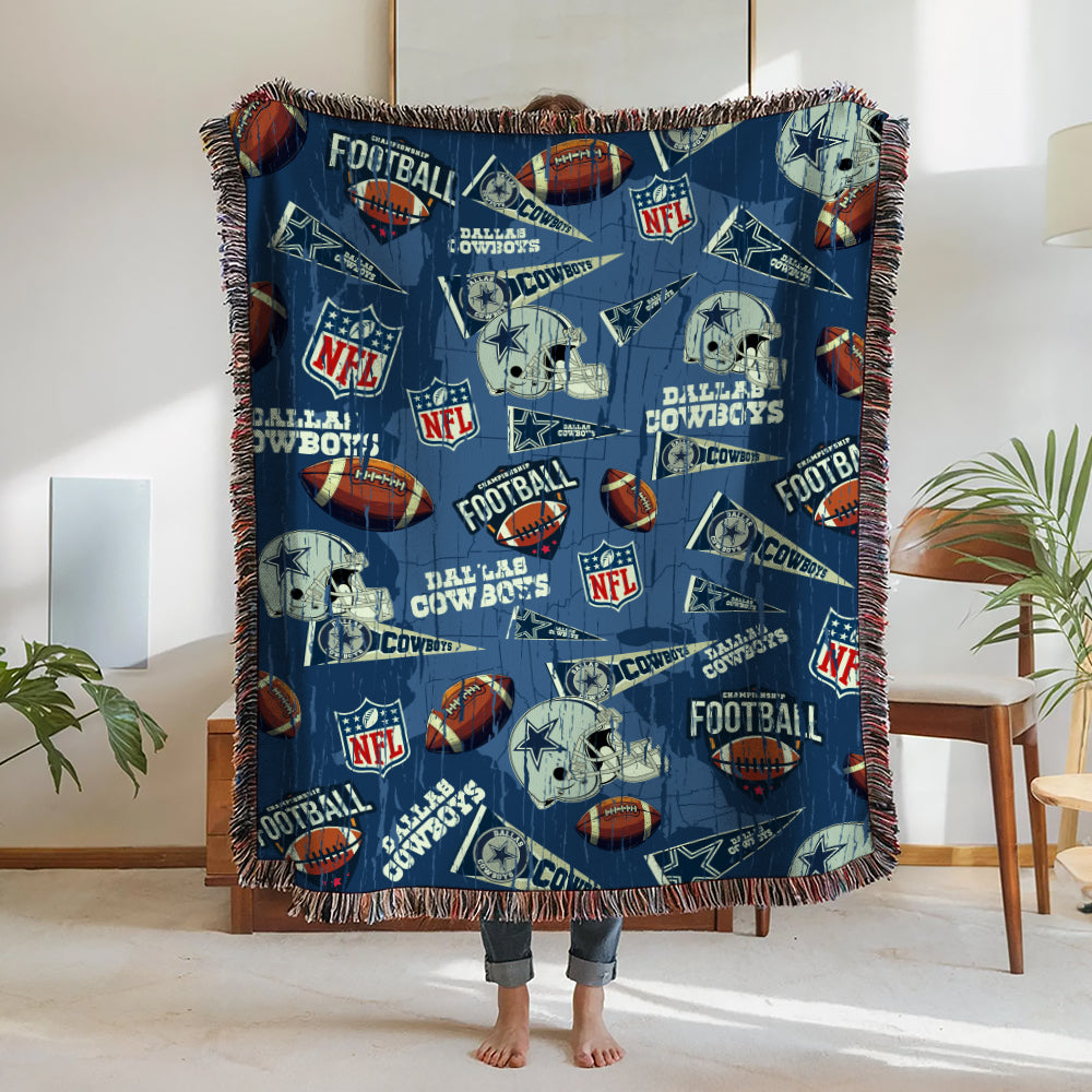Dallas Cowboys Premium New Woven Throw Blanket AZCAWVB000165