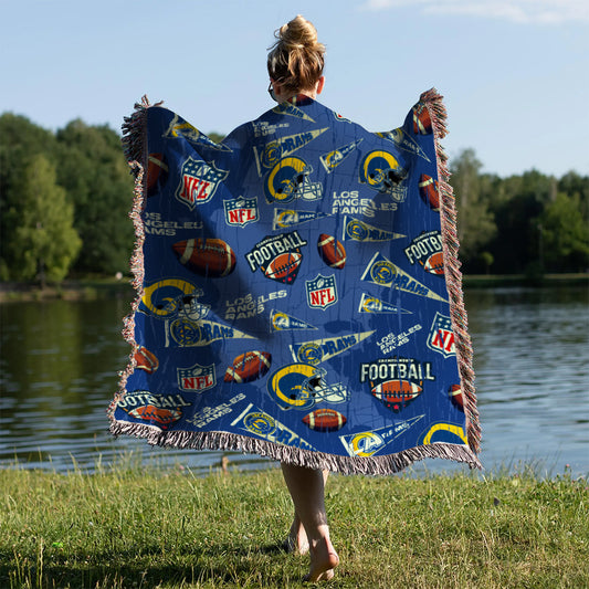 Los Angeles Rams Premium New Woven Throw Blanket AZCAWVB000168