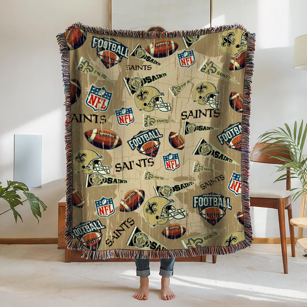 New Orleans Saints Premium New Woven Throw Blanket AZCAWVB000170