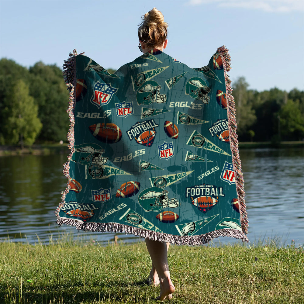 Philadelphia Eagles Premium New Woven Throw Blanket AZCAWVB000172