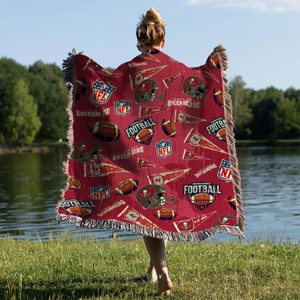 Tampa Bay Buccaneers Premium New Woven Throw Blanket AZCAWVB000175