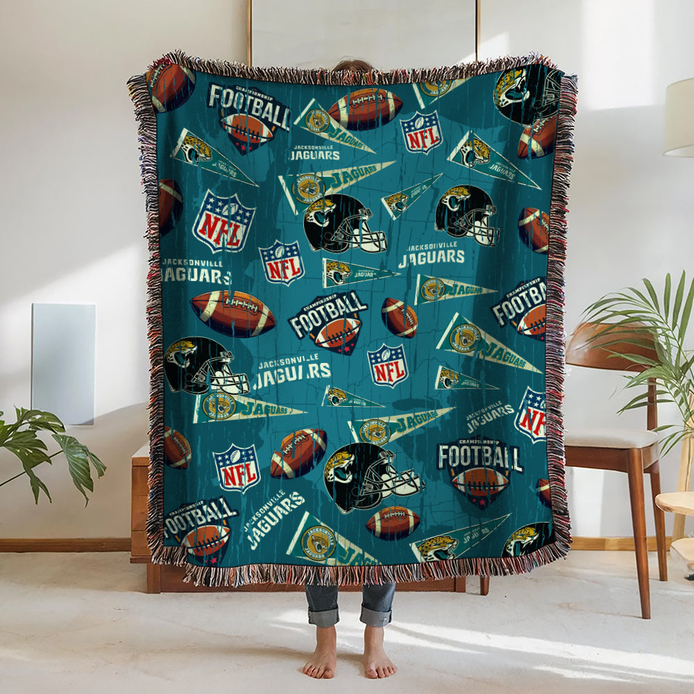 Jacksonville Jaguars Premium New Woven Throw Blanket AZCAWVB000184