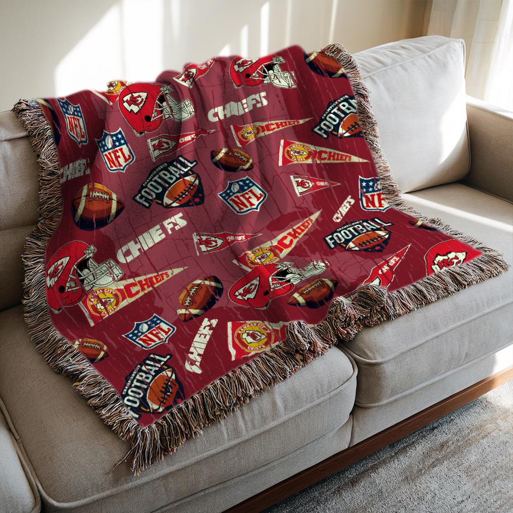 Kansas City Chiefs Premium New Woven Throw Blanket AZCAWVB000185