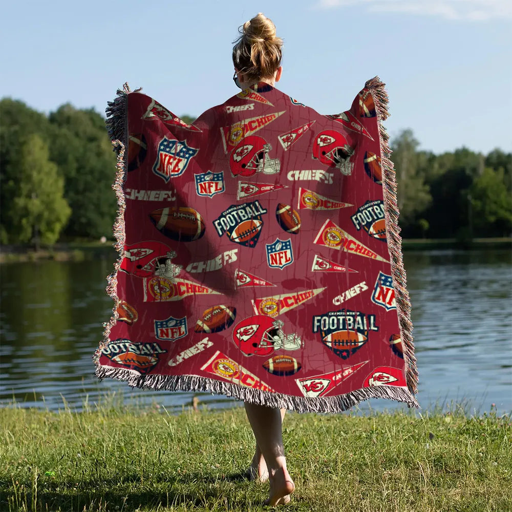 Kansas City Chiefs Premium New Woven Throw Blanket AZCAWVB000185