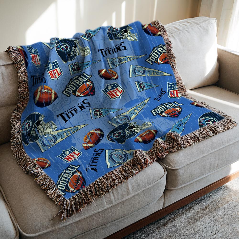 Tennessee Titans Premium New Woven Throw Blanket AZCAWVB000192