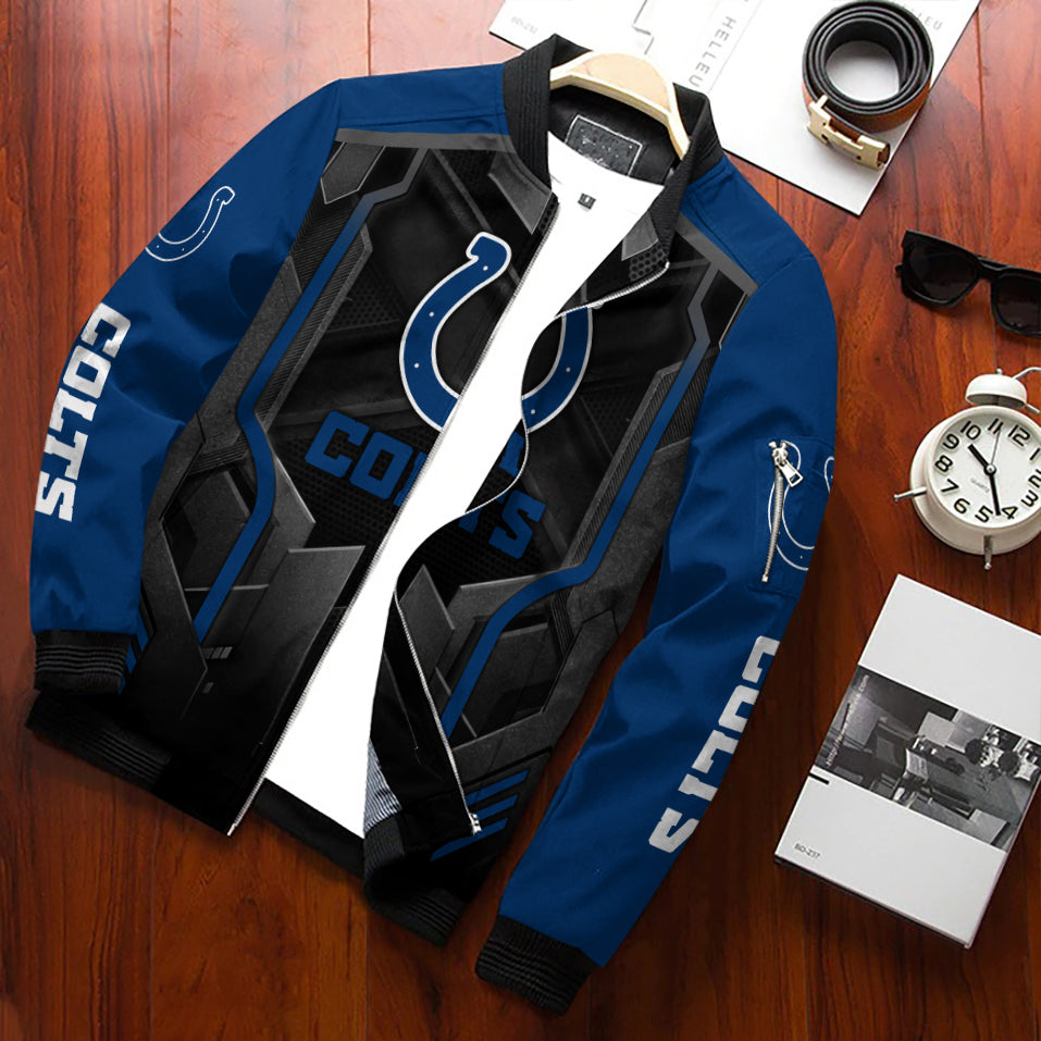 Indianapolis Colts Personalized Bomber Jacket AZCBJ030