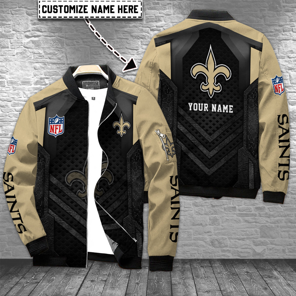 New Orleans Saints Personalized Bomber Jacket AZCBJ033