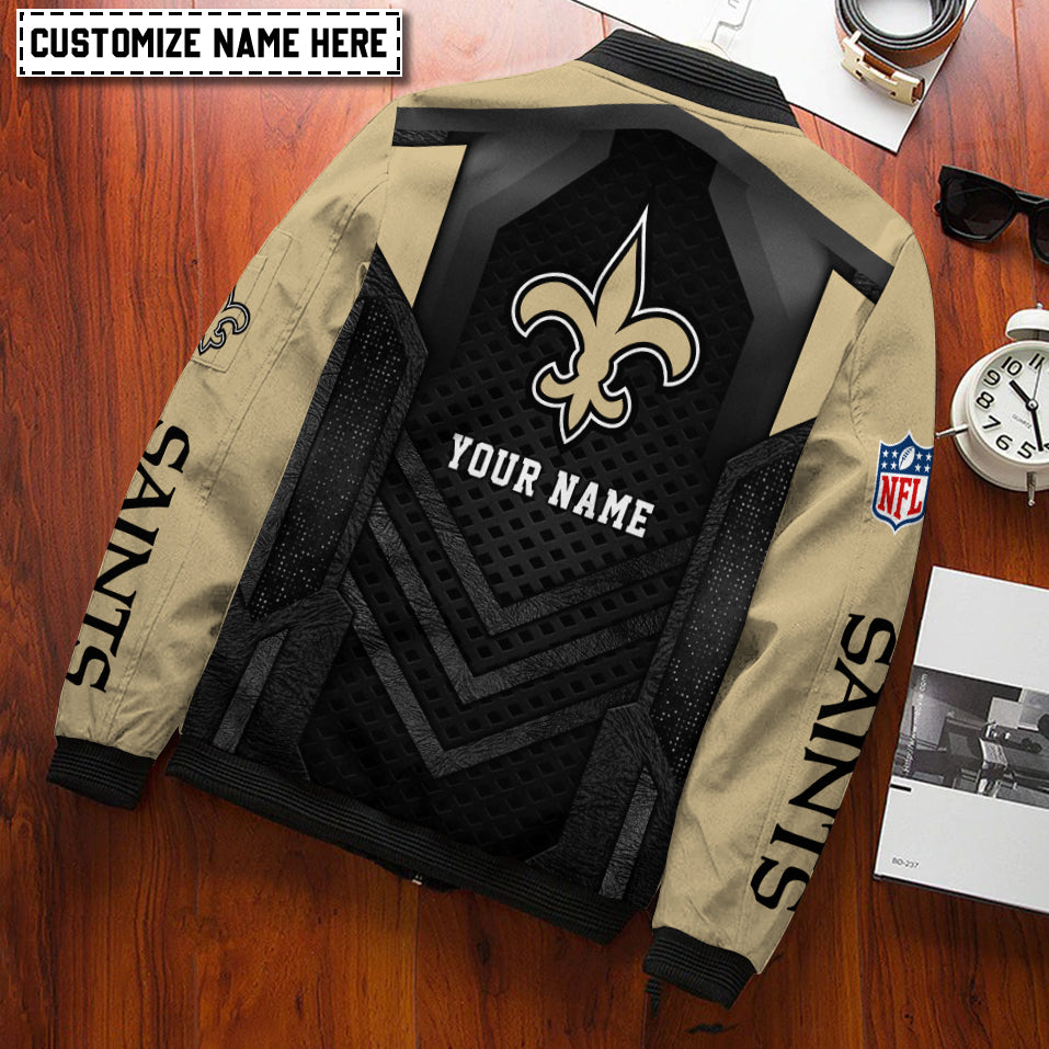 New Orleans Saints Personalized Bomber Jacket AZCBJ033