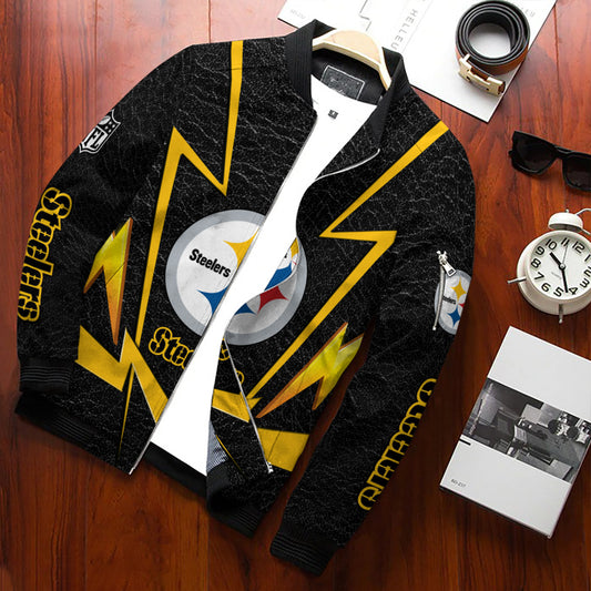 Pittsburgh Steelers Personalized Bomber Jacket AZCBJ042