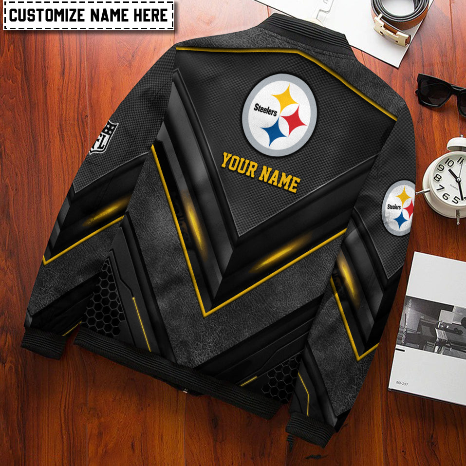 Pittsburgh Steelers Personalized Bomber Jacket AZCBJ047