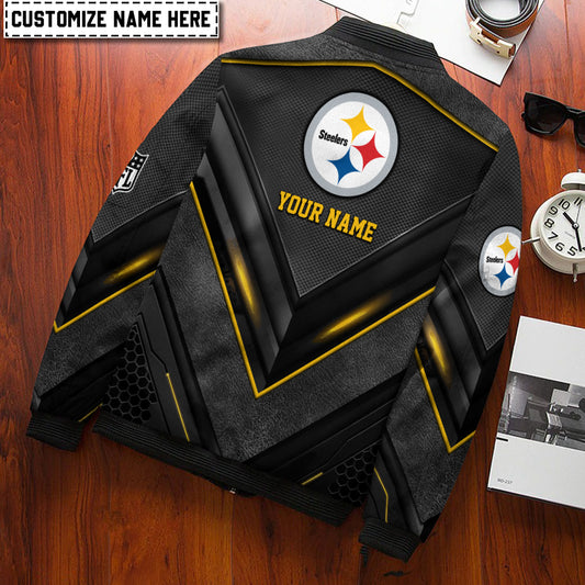 Pittsburgh Steelers Personalized Bomber Jacket AZCBJ047