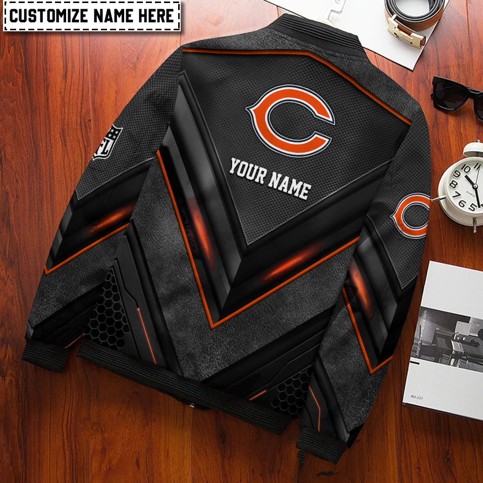 Chicago Bears Personalized Bomber Jacket AZCBJ048