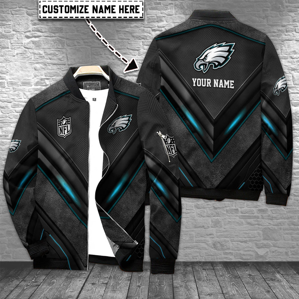 Philadelphia Eagles Personalized Bomber Jacket AZCBJ050