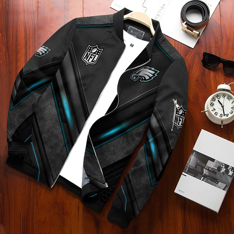 Philadelphia Eagles Personalized Bomber Jacket AZCBJ050