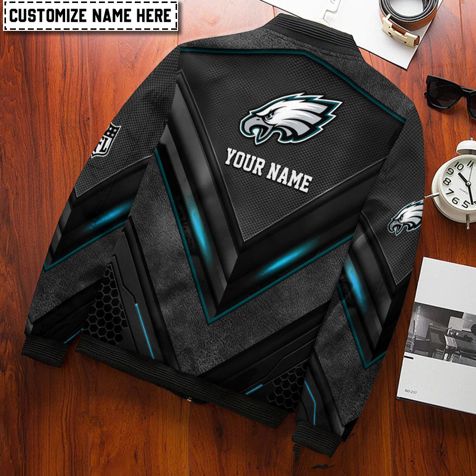 Philadelphia Eagles Personalized Bomber Jacket AZCBJ050