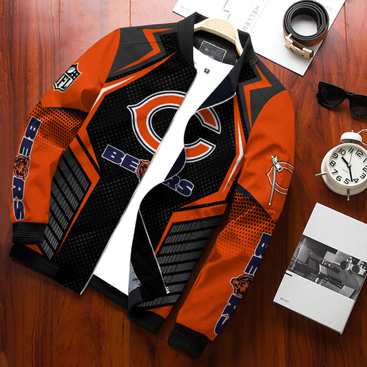 Chicago Bears Personalized Bomber Jacket AZCBJ056