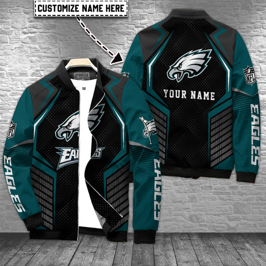 Philadelphia Eagles Personalized Bomber Jacket AZCBJ057