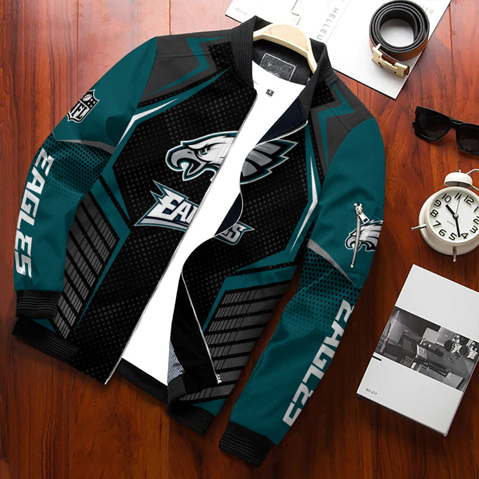 Philadelphia Eagles Personalized Bomber Jacket AZCBJ057
