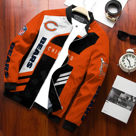 Chicago Bears Personalized Bomber Jacket AZCBJ059