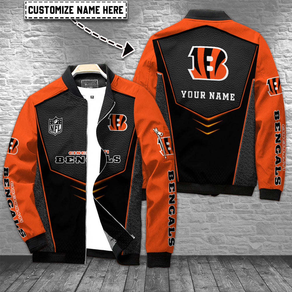 Cincinnati Bengals Personalized Bomber Jacket AZCBJ061